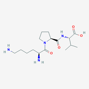 KPV molecular structure showing Lys-Pro-Val tripeptide