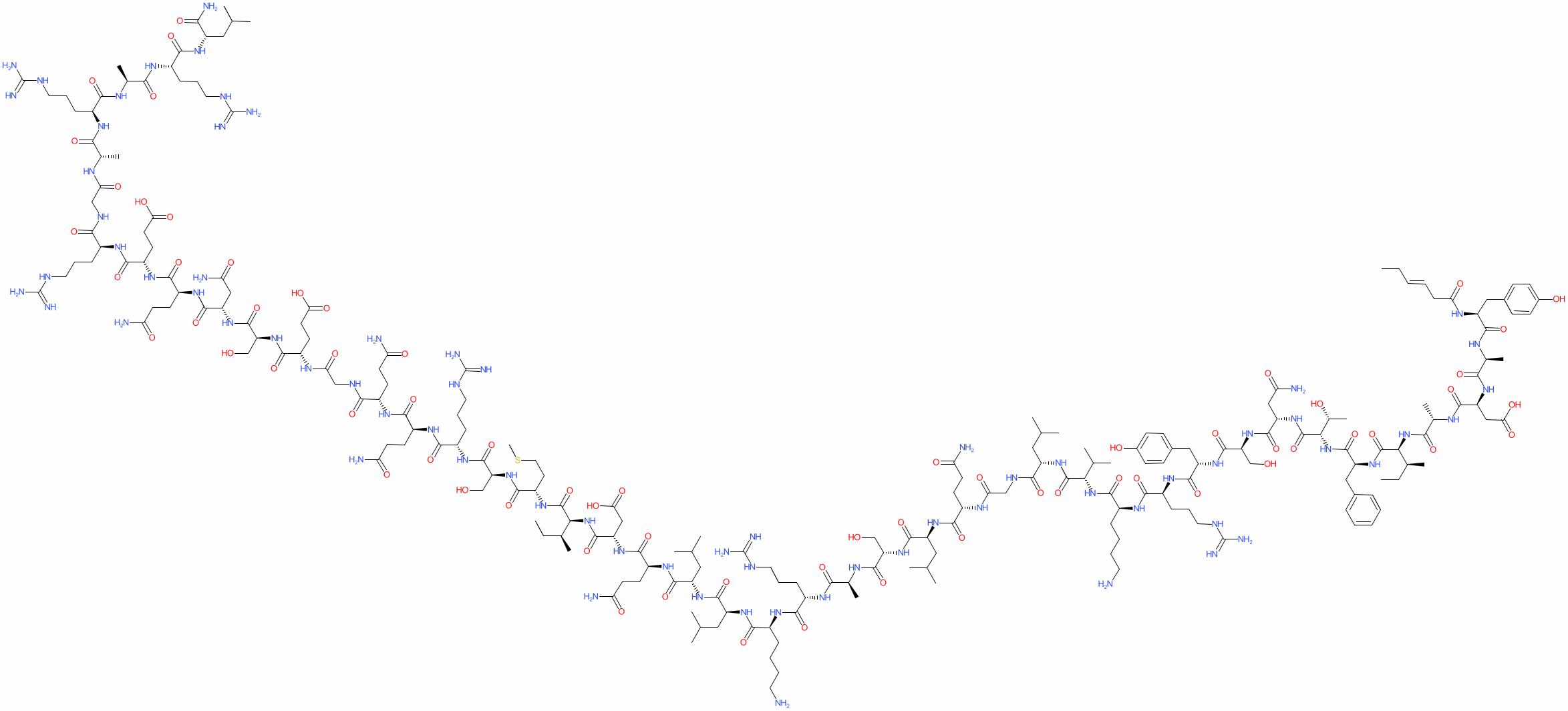 Tesamorelin molecular structure